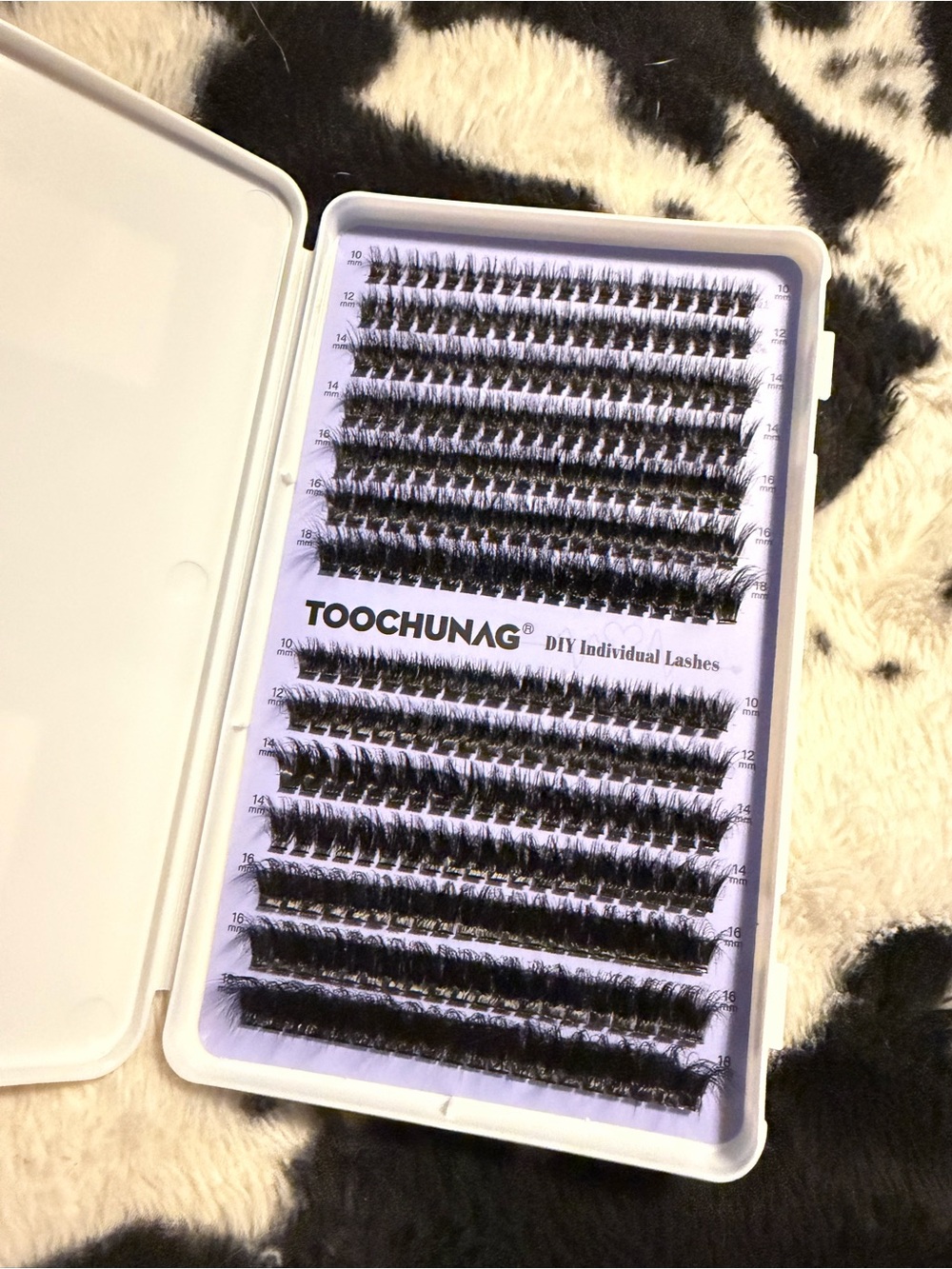 TOOCHUNAG DIY Individual False Lash Clusters - Black